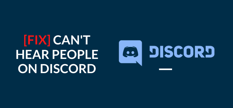 discord cant hear other person